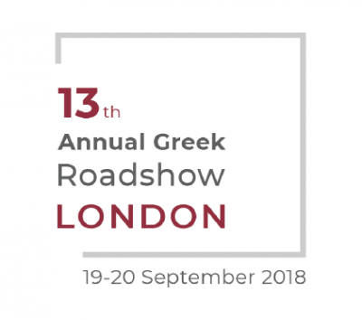 Participation at the 13th Annual Greek Roadshow in London