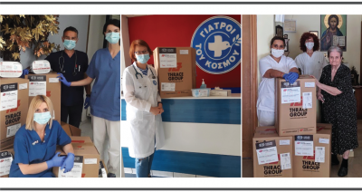 Thrace Group donates 2.000.000 certified, surgical masks to public services throughout Greece.