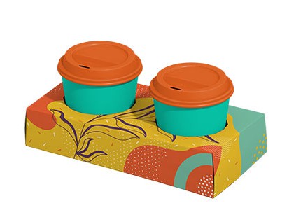 2 Compartments Printed